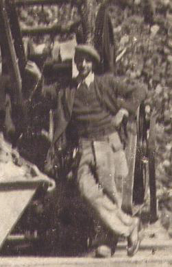 Mr Chaillet (Barnabé) aux Carrières de Vignols en 1946.