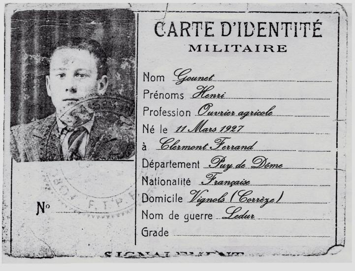 Carte d'identité Militaire